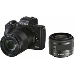Canon EOS M50 Mark II Mirrorless Camera Twin Lens Kit 24.1MP 4K Vlogging Camera, Used - Very Good