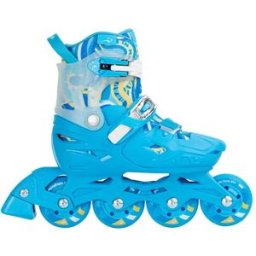 FlyingEagle Cosmo Adjustable Kids Inline Skates (Blue) - Blue - Size: 5-8 EU