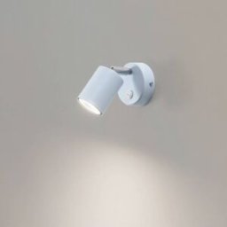 Fun wall spotlight, light blue, 14 cm high, adjustable, GU10 Luminex, Blue, Living / Dining Room, metal, Modern, Ceiling Light