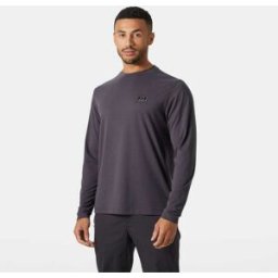 Helly Hansen Men's Skog Graphic Long Sleeve Tee Purple S - Smoked Purple - Male