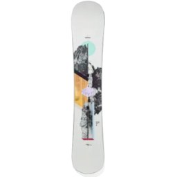Burton Hideaway Womens Snowboard (White) - White;Purple - Size: 144cm
