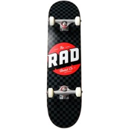 RAD Skateboards RAD Checkers Progressive Complete Skateboard (Black/Grey) - Black;Grey - Size: 7.5