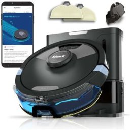 Shark Matrix Plus 2-in-1 Self-Empty Robot Vacuum & Mop, LiDAR Mapping, for Carpets, Hard Floors, Pet Hair, Anti-Allergen, Self-Charging, WiFi/App/Alexa, Black, Used - Like New