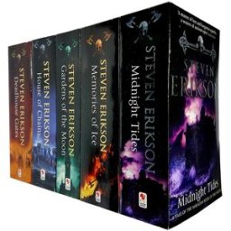 Penguin The Malazan Book of the Fallen 1 to 5 Steven Erikson 5 Books Collection Set (Gardens Of The Moon, Deadhouse Gates, Memories of Ice, House of Chains, M
