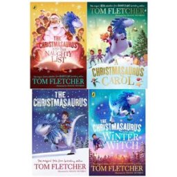Puffin The Christmasaurus Collection 4 Books Set by Tom Fletcher (Christmasaurus Carol, The Christmasaurus, The Naughty List, The Winter Witch)