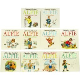Red Fox ltd Shirley Hughes Alfie Collection 10 Books Set (Alfie Gets in First, Alfie's Feet, An Evening At Alfie's, Alfie Gives A Hand, Alfie Wins A Prize, Alfi