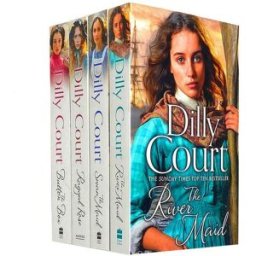 HARPERCOLLINS Dilly Court Collection 4 Books Set - Ragged Rose, River Maid, Button Box, Swan Maid