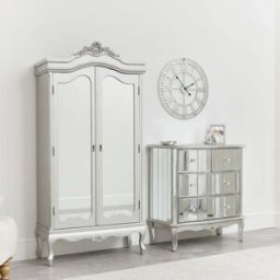 Mirrored Wardrobe & Chest of Drawers - Tiffany Range Material: Furniture/Furniture Ranges/Tiffany Range