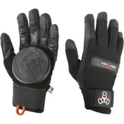 Triple Eight Downhill Longboard Gloves - Black - Size: Large