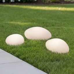 Decorative Solar Light Liedra Lindby, dimmable, White / opal, Plastic, Modern, outdoor solar lights