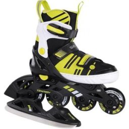 Tempish Misty Duo Adjustable Kids Inline Skates (Black) - Black;Yellow - Size: 11C-13C EU