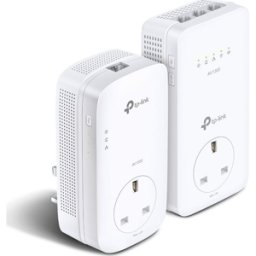 TP-LINK TL-WPA8631P AV1300 WiFi Powerline Adapter Kit – Twin Pack, New