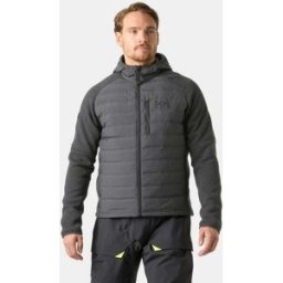 Helly Hansen Men's Skagen Hybrid Knit Insulator Grey S - Ebony Grey - Male