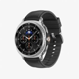 Galaxy Watch8 Classic 46mm, AI Smart Watch with Cushion Design and Rotating Bezels, with Hybrid Band and Wearable Display, Bluetooth, Black, 3 Year Samsung Extended Warranty (UK Version)