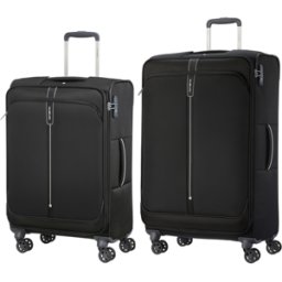 Samsonite Popsoda 2 Piece Medium and Large Spinner Suitcase Set - Black