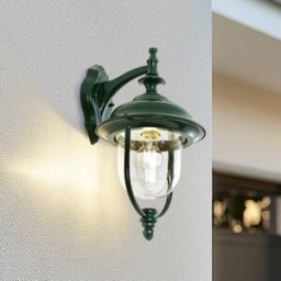 Outdoor Wall Light Clint Lindby, dimmable, Green, Aluminium, Vintage, Outdoor Wall Light