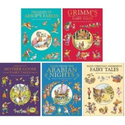 Award Publications Fairy Tale Treasuries 5 Books Collection Set by Val Biro – Aesop’s Fables & Classic Fairy Tales Collection