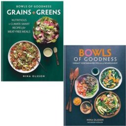 Kyle Books Bowls of Goodness 2 Books Collection Set by Nina Olsson – Healthy Vegetarian Recipes & Nourishing Cookbook Collection