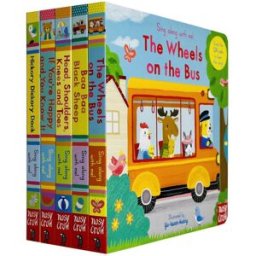 Nosy Crow Ltd Sing Along With Me! 5 Books Collection Set – Wheels on the Bus & Musical Story Collection for Kids