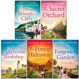 Simon & Schuster Sharon Gosling 5 Books Collection Set (The Forest Hideaway, The Secret Orchard, The Forgotten Garden, The Lighthouse Bookshop, House Beneath the Cliff