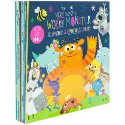 Fox Eye Publishing Very Hungry Worry Monster Behaviour & Emotions 10 Books Collection Set – Emotional Learning Collection for Kids