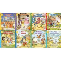 Award Publications Classic Tales: Fairy Tales, Folk Tales & Myths for Children – 8 Story Books Collection Set Cinderella, Little Red Riding Hood, Puss in Boots, Sinbad