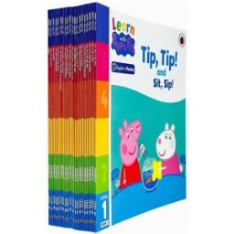 Ladybird Learn with Peppa Phonics Levels 1 & 2 Collection 20 Books Set by Peppa Pig – Tip Tip and Sit Sip, Fun at the Pool & Early Phonics Learning Collection