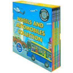 Fox Eye Publishing Wheels and Automobiles 12 Books Collection Set – Cars, Trains & Educational Transport Collection for Kids