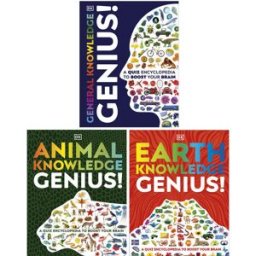 DK Quiz Encyclopedia Genius Knowledge 3 Books Collection Set – General Knowledge Learning Collection for Kids