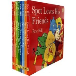 Puffin Books Spot Story Collection 8 Books Set Pack by Eric Hill - Spot Loves Nursery, Spot Goes Shopping, Spot Toys, Spot Loves his Teacher, Spot Goes to the Li