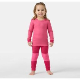 Helly Hansen Kids' LIFA® Merino Wool Base Layer Set Pink 2 - Hot Pink - Unisex