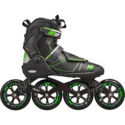 K2 MOD 110 Speed Lace Inline Skates (Black) - Black;Green - Size: 6.5 EU