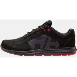 Helly Hansen Men's Ahiga V4 Hydropower Lightweight Deck Sneakers Black 10 - Black Alert Red - Male