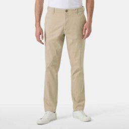 Helly Hansen Men's Bryggen Chino Trousers Beige 32/34 - Khaki Beige - Male