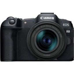Canon EOS R8 Mirrorless Camera with RF 24-50mm f/4.5-6.3 is STM Lens, Black, New