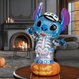 Disney 16” Halloween Glitter Lantern | LED Spinning Light | Mickey Jack Stitch - Stitch