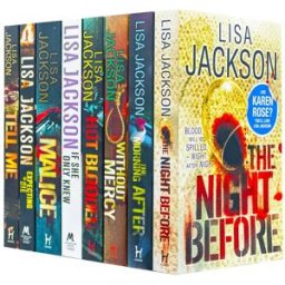 Hodder Lisa Jackson 8 Books Collection Set (The Night Before, The Morning After, Without Mercy, Hot Blooded, If Only She Knew, Malice, Expecting to Die, Tell