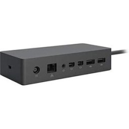 Microsoft Surface Dock 1661 Docking Station – Surface Connect, 4 x USB 3.0, 2 x Mini DisplayPort, Gigabit Ethernet, Audio, 90W Power Supply – Black, Used - Good