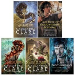 Walker Books Cassandra Clare The Last Hours and Shadowhunters 5 Books Collection Set (Chain Of Gold, Chain Of Iron, Chain Of Thorns, The Bane Chronicles, Tales fro