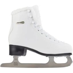 Roces Paradise Eco-Fur Figure Skates (White) - White - Size: 4 EU