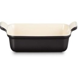 Le Creuset Stoneware Heritage 19cm Rectangular Dish - Matte Black