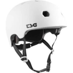 TSG Meta Satin Skate Helmet (Satin White) - White;Black - Size: Small