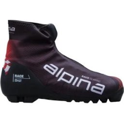 Alpina Racing Classic Cross Country Ski Boots (Black) - Black;Red;White - Size: 9.5 EU