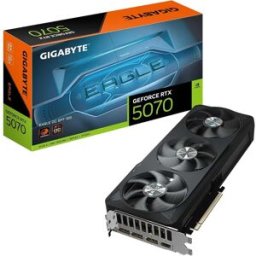 GIGABYTE GeForce RTX 5070 EAGLE OC SFF 12G Graphics Card – 12GB GDDR7, 192-bit, PCIe 5.0, DLSS 4, WINDFORCE Cooling – GV-N5070EAGLE OC-12GD, New