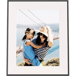 AURA Aspen 12 Inch Digital Photo Frame - Ink with Paper Mat (Box Damaged), Used - Like New