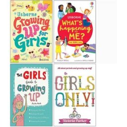 Usborne Guide to Growing Up for Girls Collection 4 Books Set (Girls Only, Girls Guide to Growing Up, Growing up for Girls, Whats Happening to Me)