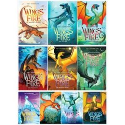 Scholastic Wings of Fire Series 1-10 Books Collection Set (The Brightest Night, The Dark Secret, The Hidden Kingdom, The Lost Hair, The Dragonet Prophecy & More)
