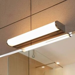 Wall Light Jesko Lindby, dimmable, Chrome / silver, Bathroom, Plastic, Modern, Wall Light