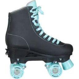 Supreme Del Rey Adjustable Roller Skates (Black) - Black;Teal - Size: 12.5C-2 EU