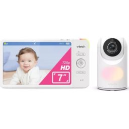 VTECH VM7367HD 7" LCD Screen Video Baby Monitor - White, New